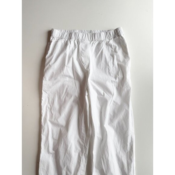 Aritzia WILFRED FREE Boardwalk White Cotton Poplin Pajama Pants, Size 2XS - Picture 2 of 15